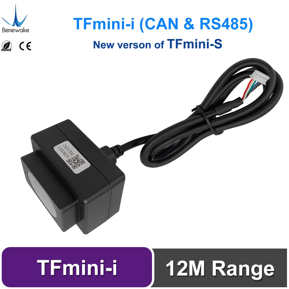 Benewake TFmini-i Lidar Range Finder Sensor Module TOF Single Point Micro Ranging CAN & RS485 0.1-12m (Upgrade Version of TFmini |