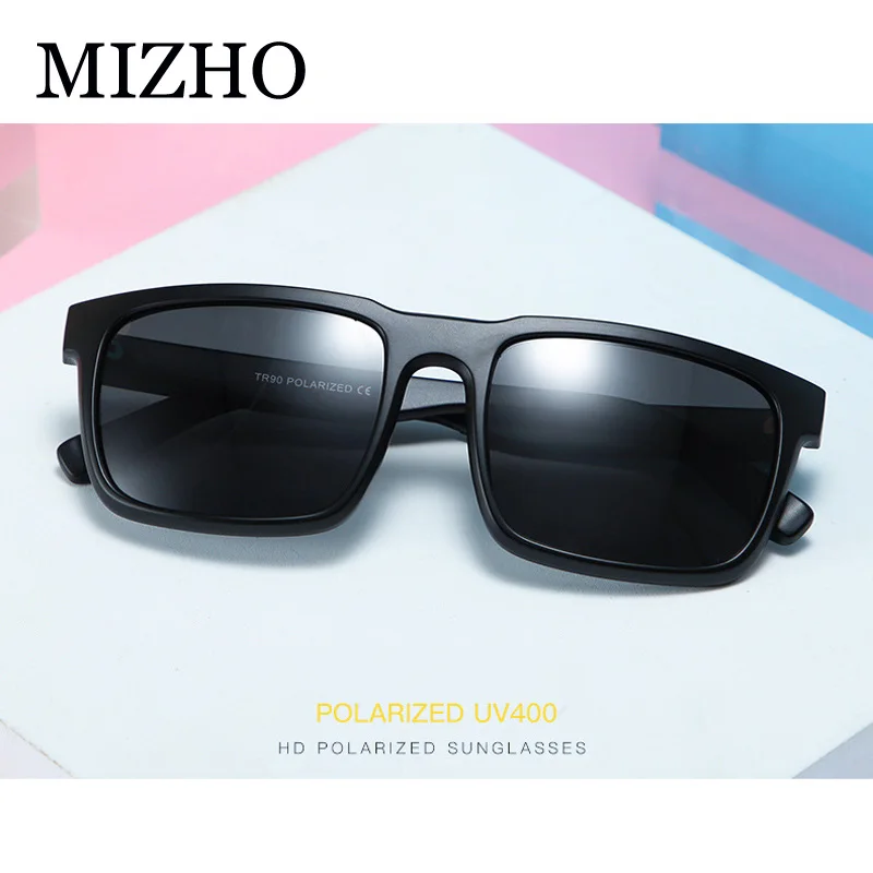 MIZHO, брендовые, дизайнерские, новые, квадратные, поляризационные солнцезащитные очки, мужские, модные, мужские, TR90, солнцезащитные очки, для женщин, с защитой от ультрафиолета, для путешествий, рыбалки