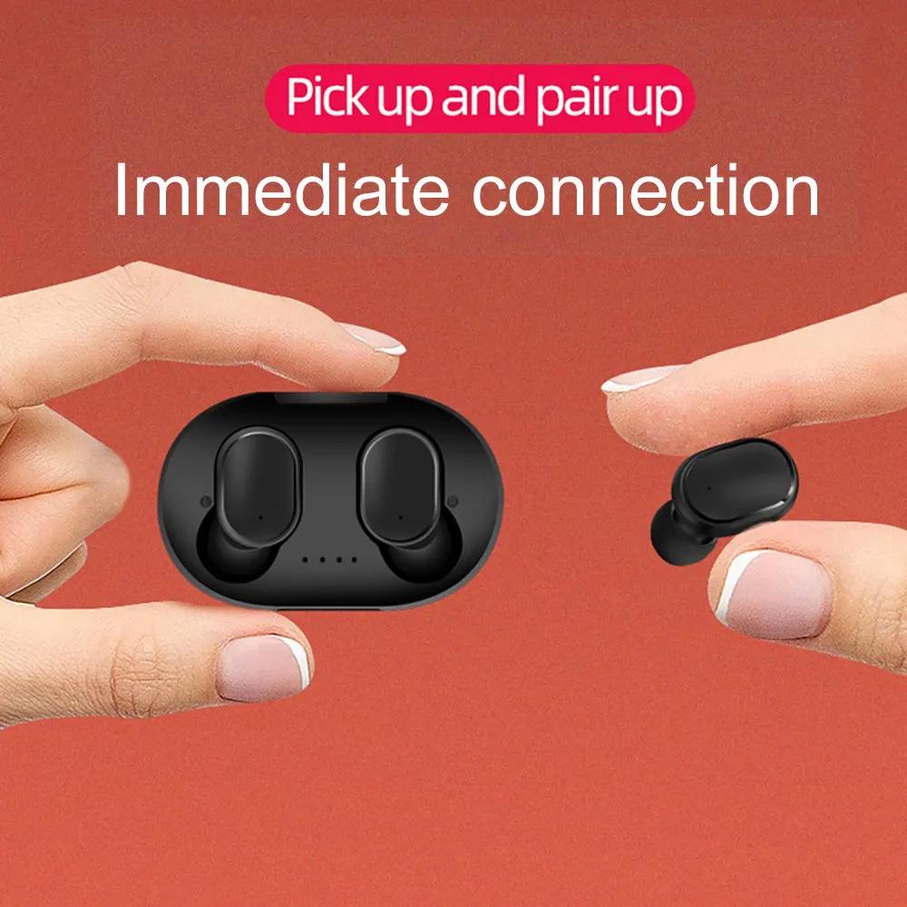 TWS Wireless Earphones Bluetooth 5 0 Headsets Stereo Earbuds With Protective Case With Mic Charging Box PK Mi Redmi Airdots