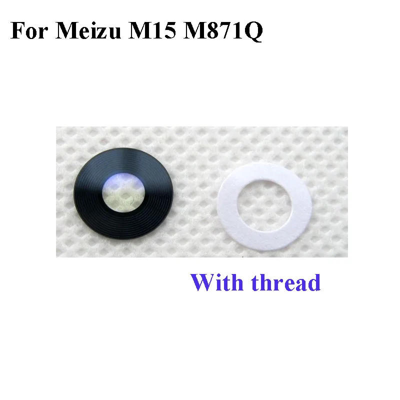 

High quality For Meizu M15 M871Q meizuM15 Back Rear Camera Glass Lens Repairment Repair parts test good m 15 5.46 inch