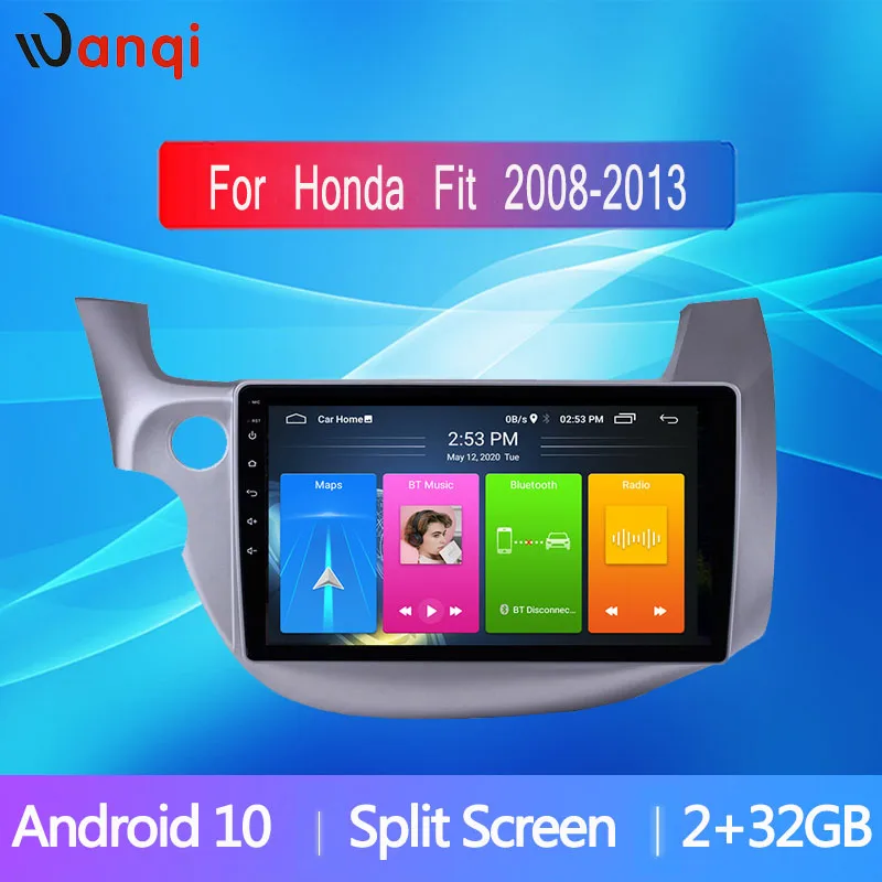 GPS-навигатор для Honda Fit 10 1-2008 сенсорный экран 2013 дюйма Android стерео система Bluetooth Mirror