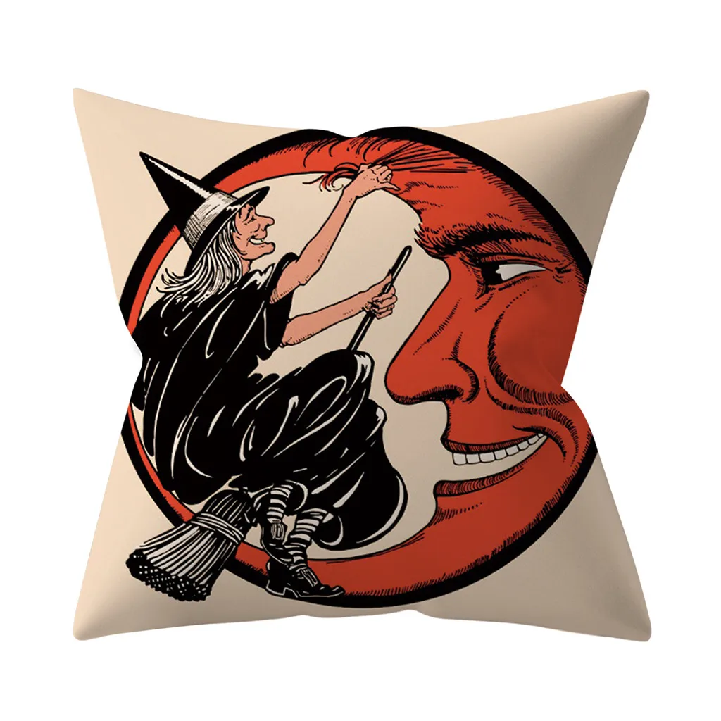 

Halloween Pumpkin Decorative Throw Pillow Cover Pillowcases Car Seat Decoration Sofa Cushion Cover housse de coussin