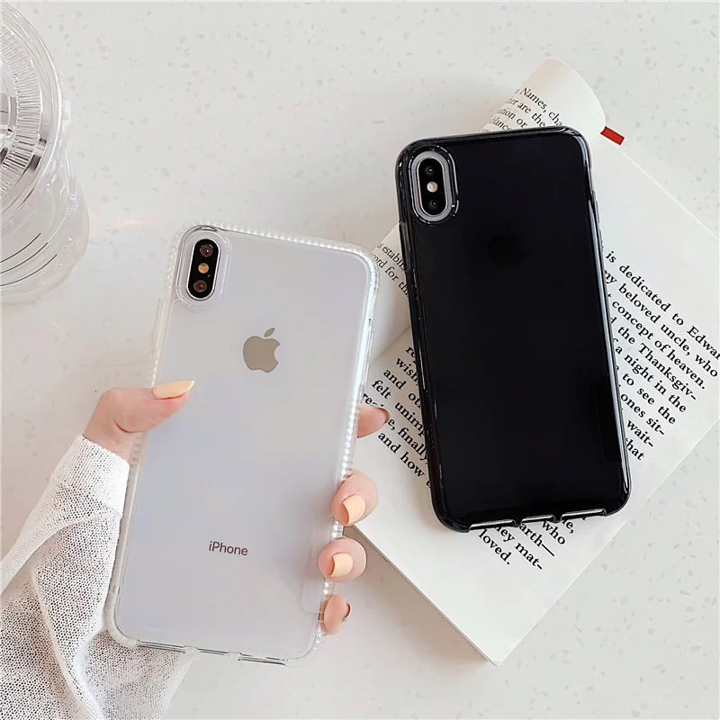 

For iphone X XR XS Max Simple Anti-knock phone case for iphone 7 8 6 6s Plus Protection hard case for iphone X Back Cover