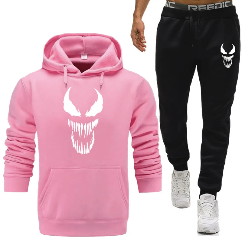 Костюм для бега venom мужской модный спортивный костюм штаны одежда спортзала