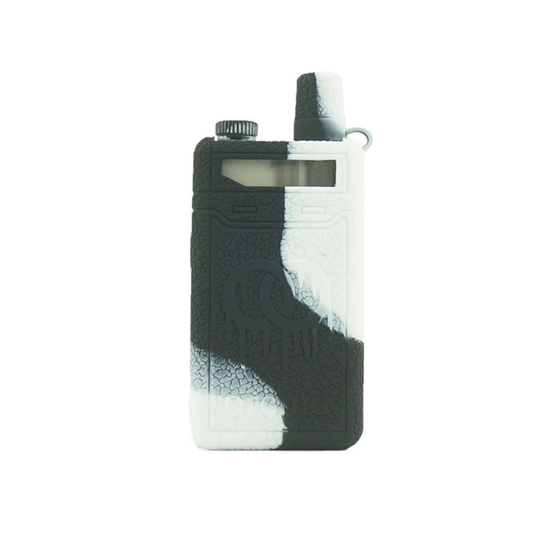 black white cover Чехол с текстурой для орхидеи IQS Pod Kit 30w Vape Pods система защитный рукав силиконовый чехол - Цвет: black white cover
