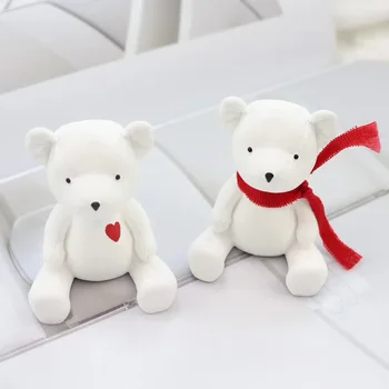 

Two versions of cute bear clay mold silicone molds for plaster concrete fragrant candle gypsum diy wedding gifts crafts