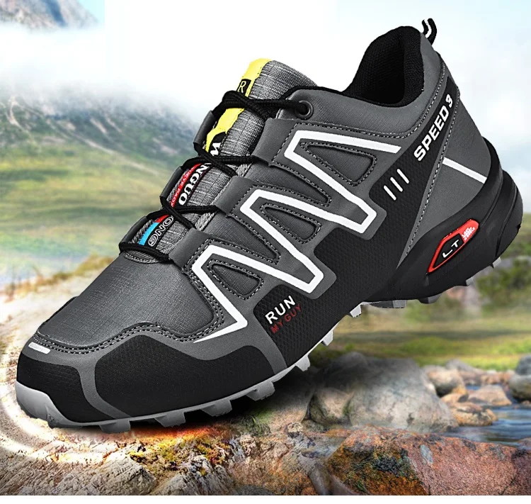 Men Leisure Cycling Shoes Men Non-Locking Mtb Sneakers Breathable Sports Mountain Road Bike Shoes Plus Size 39-48