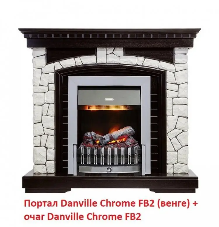 Electrofireplace for home Dimplex Danville Chrome fb2 Electric fireplace  Bio Appliances Large fireplaces improvement Parts Stoves Heating Cooling  Vents - AliExpress