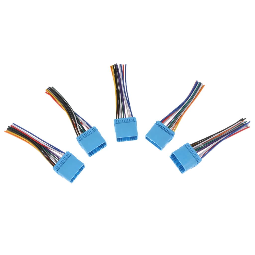 5pcs Car Stereo Radio ISO Wiring Harness Connector Fit Buick/Honda/Chevrolet | Автомобили и мотоциклы