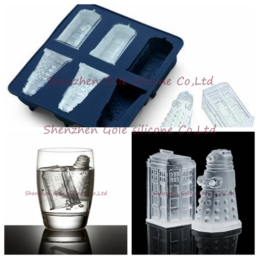 5 шт./лот Doctor who Ice Cube Doctor who Tardis Ice Cube Companion силиконовая для кубиков льда лоток