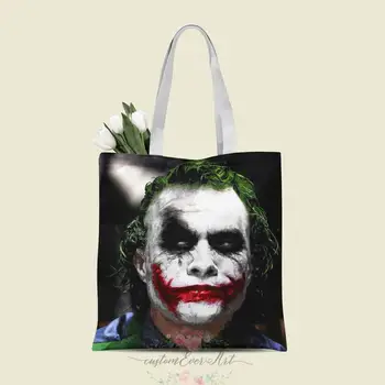 

Heath Ledger tote bag custom canvas tote bags for women for teacher Birthday Bags Gift Bag personalized gifts