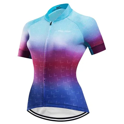 Shirt 7 Женский Pro командный велосипед для триатлона комплекты униформы велосипед MTB Одежда Велоспорт трикотажный комплект комбинезоны Skinsuit платье Майо Костюмы - Цвет: Shirt 7