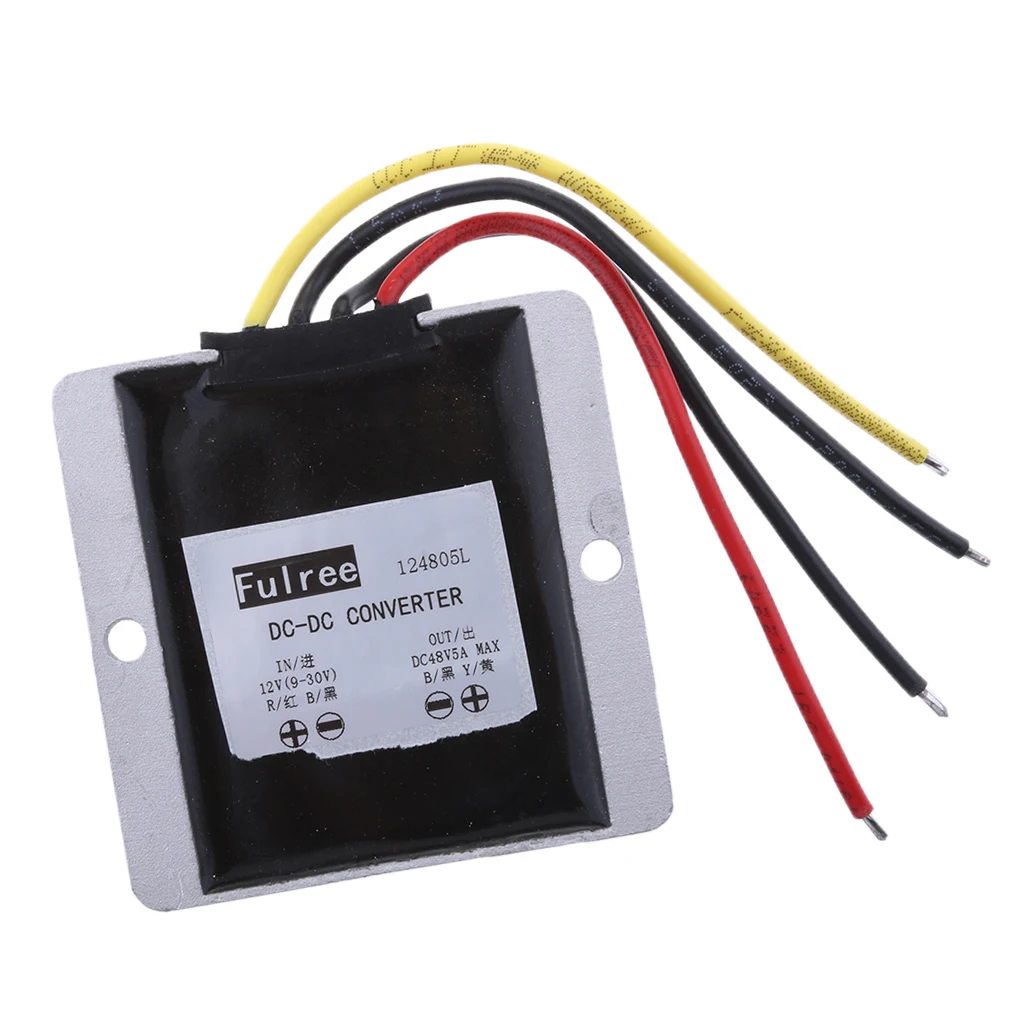 DC/DC 12V/24 To 48V/5A Converter Regulator Transformer Power Supply For Car