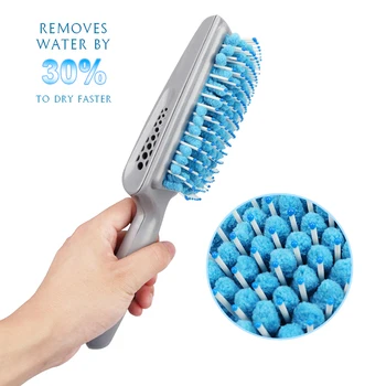

Water Fast Drying Hair Towel Comb Air Cushion Massage Anti-static Brush Blue/Pink