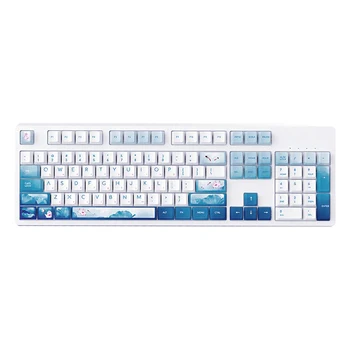 

Gaming Mechanical Keyboard 104 Keys Wired USB Computer Keyboard Chinese Lotus Style for PC Gamer Desktop Laptop