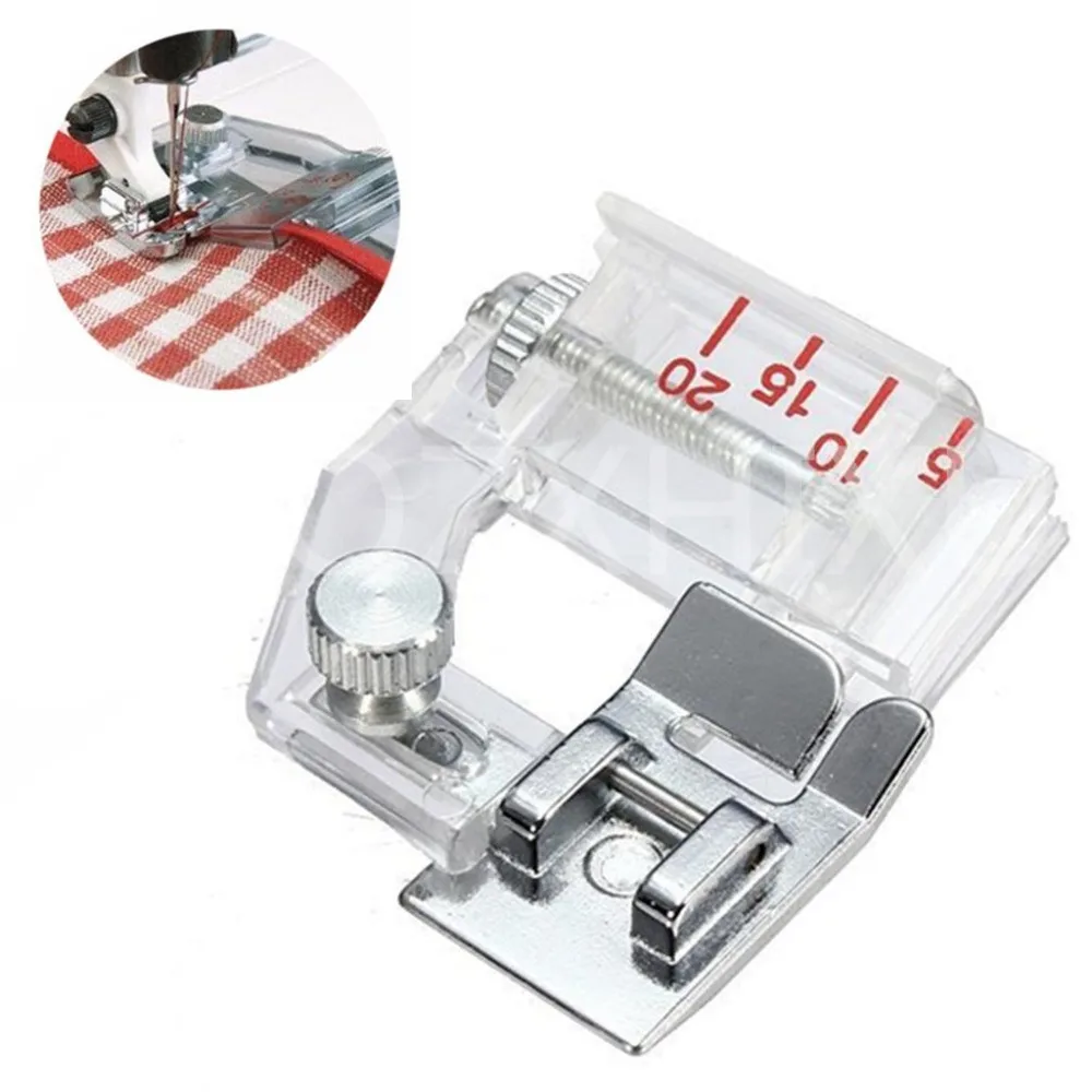 1 pcs Adjustable Bias Tape Binding Foot Snap On Presser Foot For Brother Sewing Machine