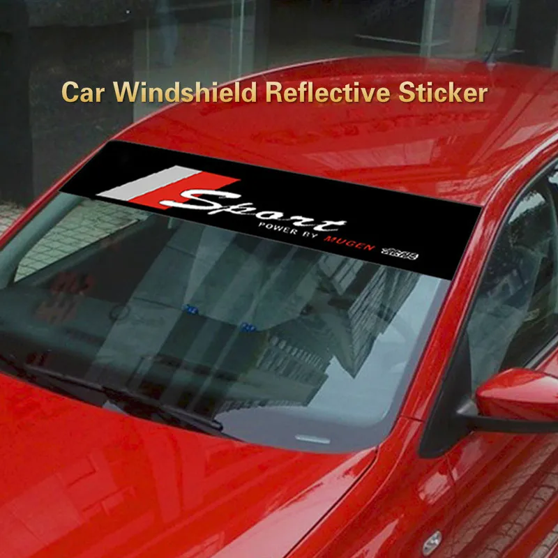 Car Front Rear Windshield Reflective Decal Sticker for Toyota Corolla Yaris Chr Nissan Qashqai J11 J10 Juke X Trail T32 2020 | Автомобили