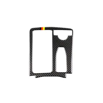 

Carbon Fiber Gear Shifting Knob Cover Multimedia Button Panel Sticker For Mercedes C Class E Class Car Accessories