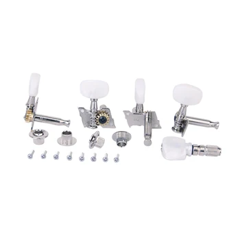 

Set Of 5pcs Banjo Machine Head Tuning Tuner Peg W/ Bushing Durable Guitar Parts