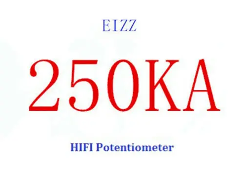 Eizz 10K 25K 50K 100K 250K Точность 24 шаговый потенциометр громкости 24 файл частичное давление звуковой потенциометр - Цвет: 250K