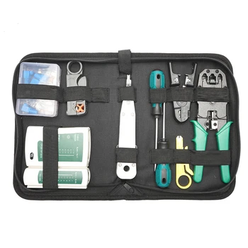 

14pcs/set Screwdriver PC Home Network Repair Tool Maintenance Computer Accessories Cable Tester Steel Durable Crimping Plier