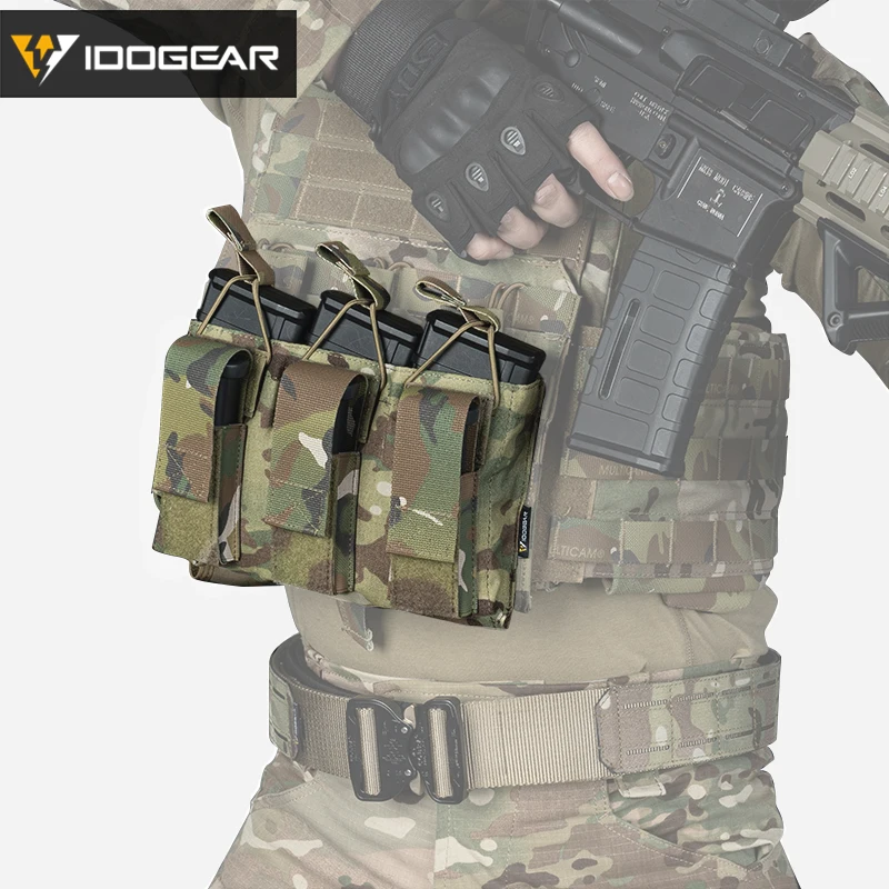 IDOGEAR Tactical Mag Pouch Double Open Top 5.56&Pistol Mag