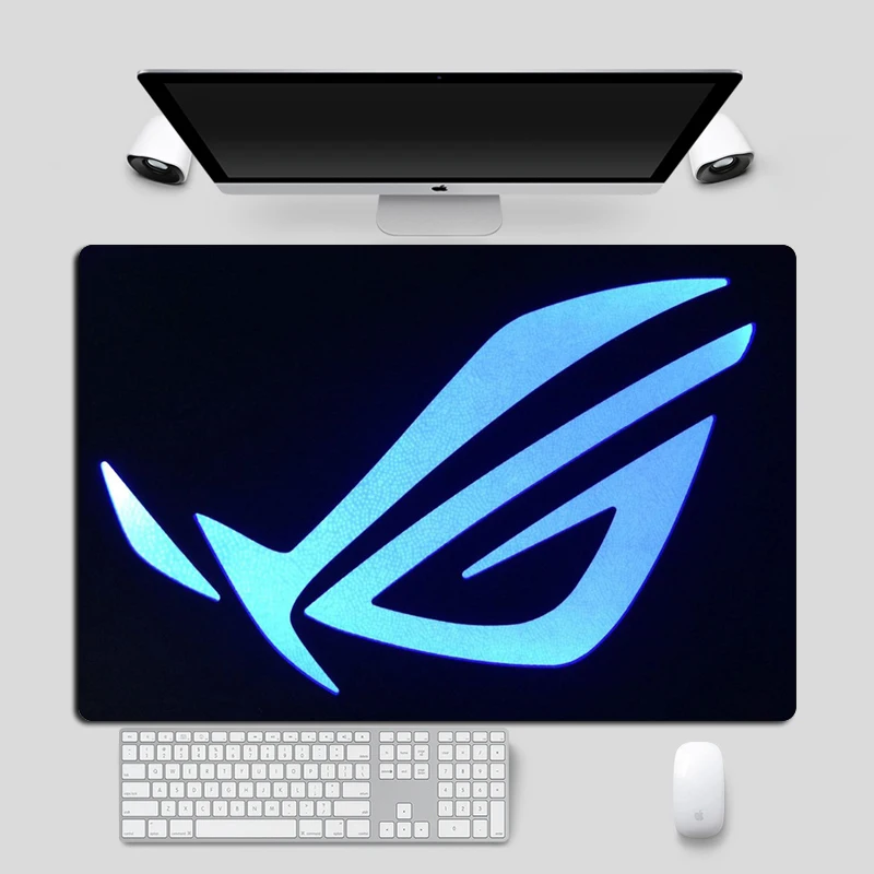 Большой 60x40 см крутой коврик для мыши ASUS геймер запирающийся край Нескользящая Офисная Клавиатура подставка под руку коврик для ноутбука
