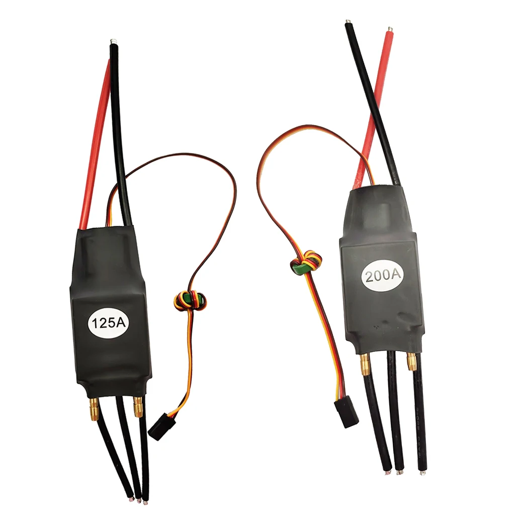 125A 200A ESC Brushless Motor Speed Controller ESC Spare Parts for RC Car Truck Boat