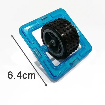 1pcs Magnetic DIY building blocks parts construction toys for toddlers Designer magnetic toys Magnet model building toys Wheel 1