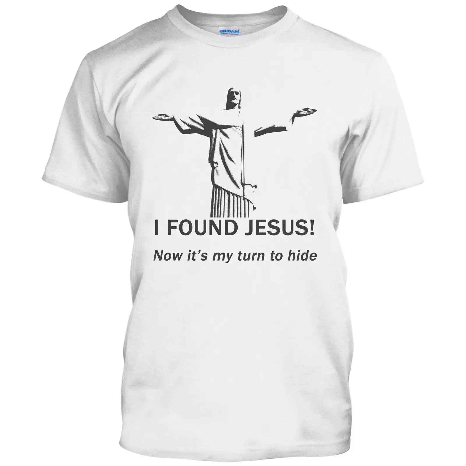 Мужская футболка с надписью «I FOUND JESUS», забавная религия юморов, атеизм, подарок на подарок, хлопок, топы