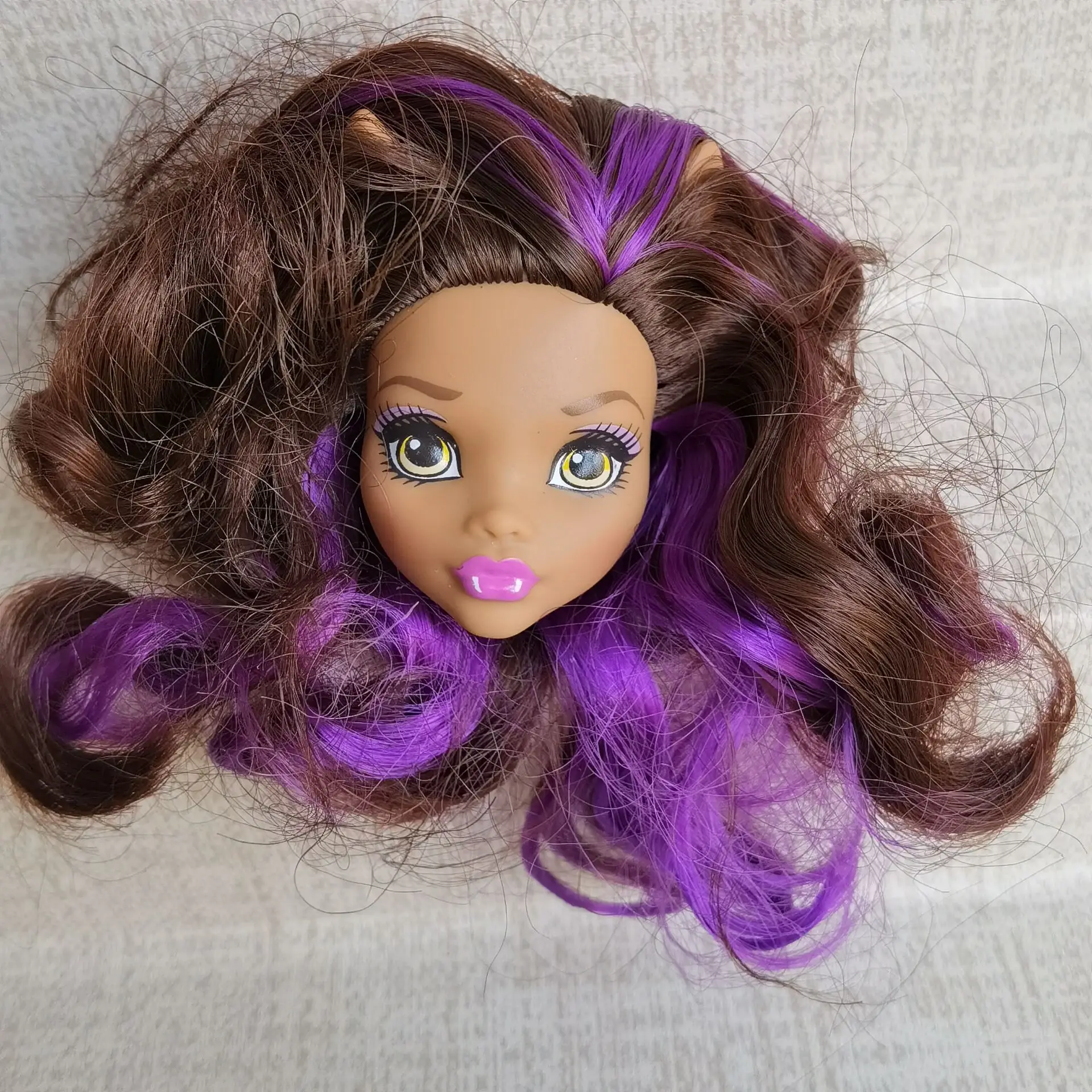 Rare Collection Monsters Doll Head Good Makeup Doll Head Girl Dressing DIY Toy Parts Children Christmas Gift Party Favor 7