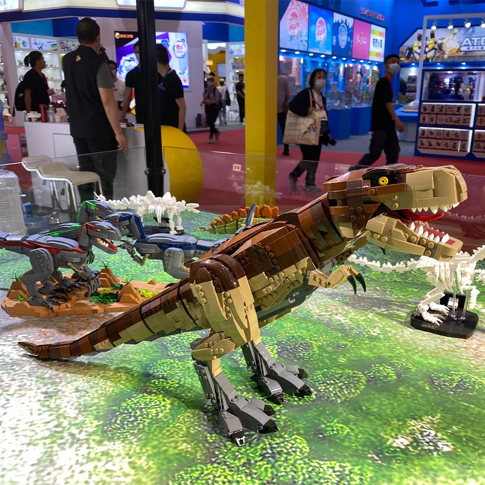 Эксперт в creatoring тираннозавр рекс T. Rex Rampage Indominus динозавр модульный строительный