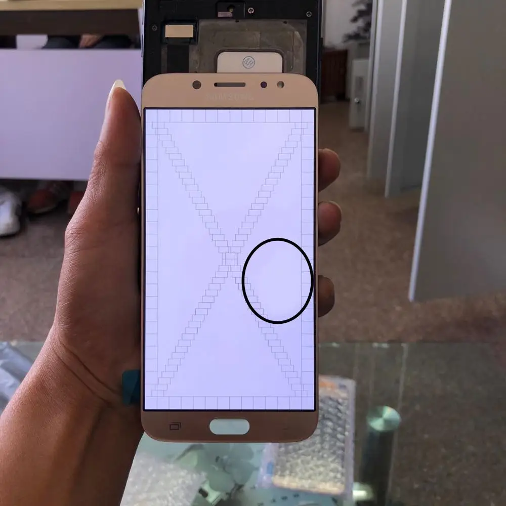 5 &quotТестирование с битых пикселей OLED ЖК дисплей для Samsung J7 Pro 2017 J730 SM J730F цифровой цифровым преобразователем