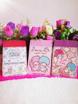 

1PCS Little Twin Star Anime Plush Card Holder PU Cartoon Credit ID Bags Coin Bus Card Wallet Kid Girls Birthday Gifts New