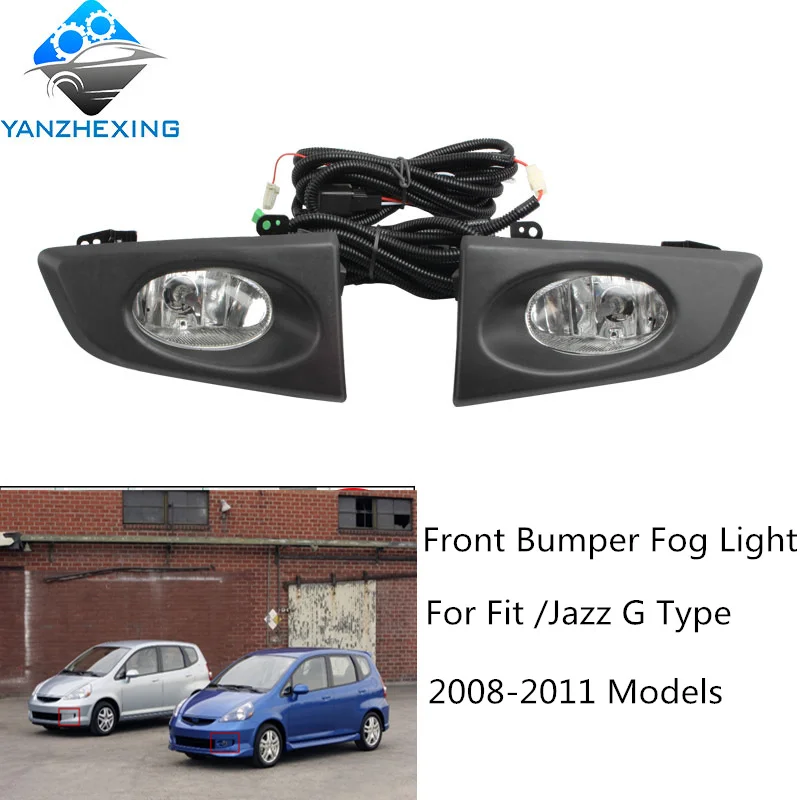 YANZHEXING ПТФ в передний бампер противотуманная фара для Honda Fit/Jazz G Тип 2008-2010 LHD 55 Вт