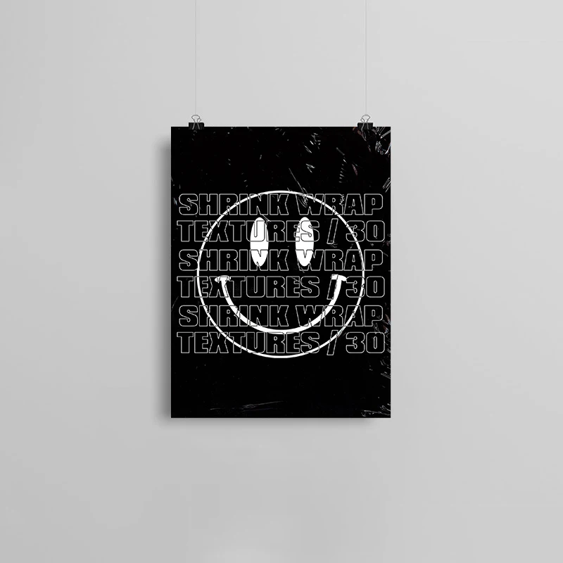 Пластиковая текстура Smiley Современный художественный постер на холсте картина