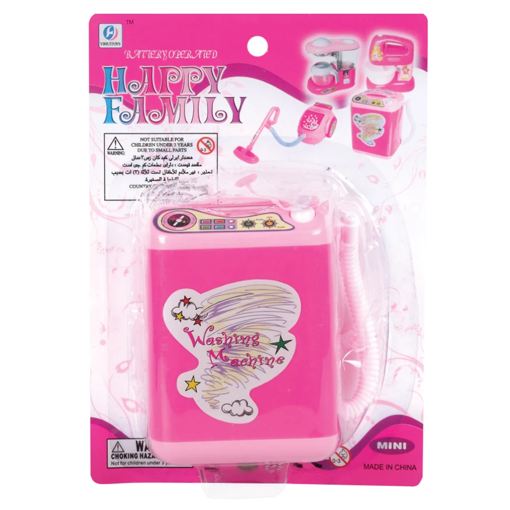 Mini Electric Washing Machine Dollhouse Toy Very Useful Wash Makeup Brushes