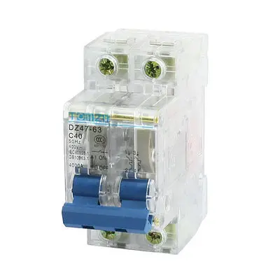 

DZ47-63 2P 4000A Max Overload Protection Circuit Breaker 40A AC 400V