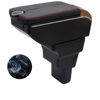 

For grand I10 HB20 Armrest Box Double doors open 7USB interface Centre Console Storage Box Arm Rest Car accessories armrests