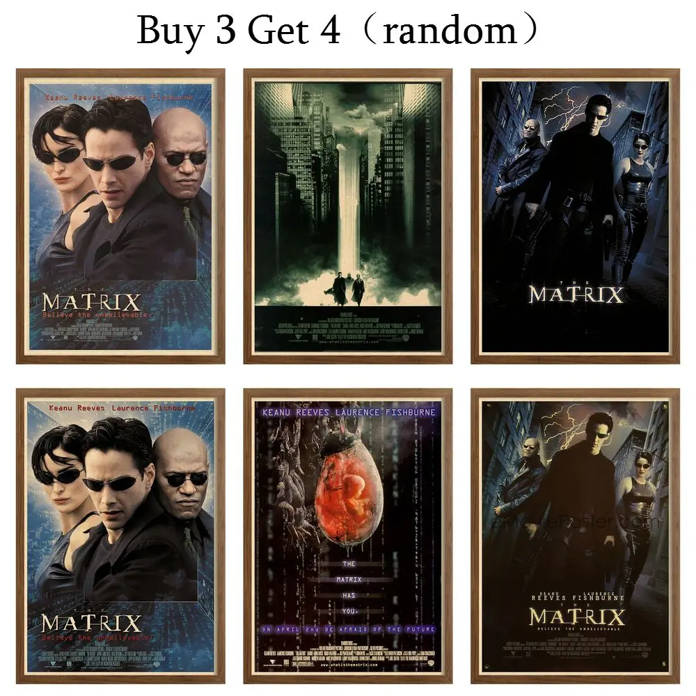The Matrix Painting Decorative Decal Wall Picture Vintage Style Poster Movie Posters &amp Prints 42X30cm | Дом и сад