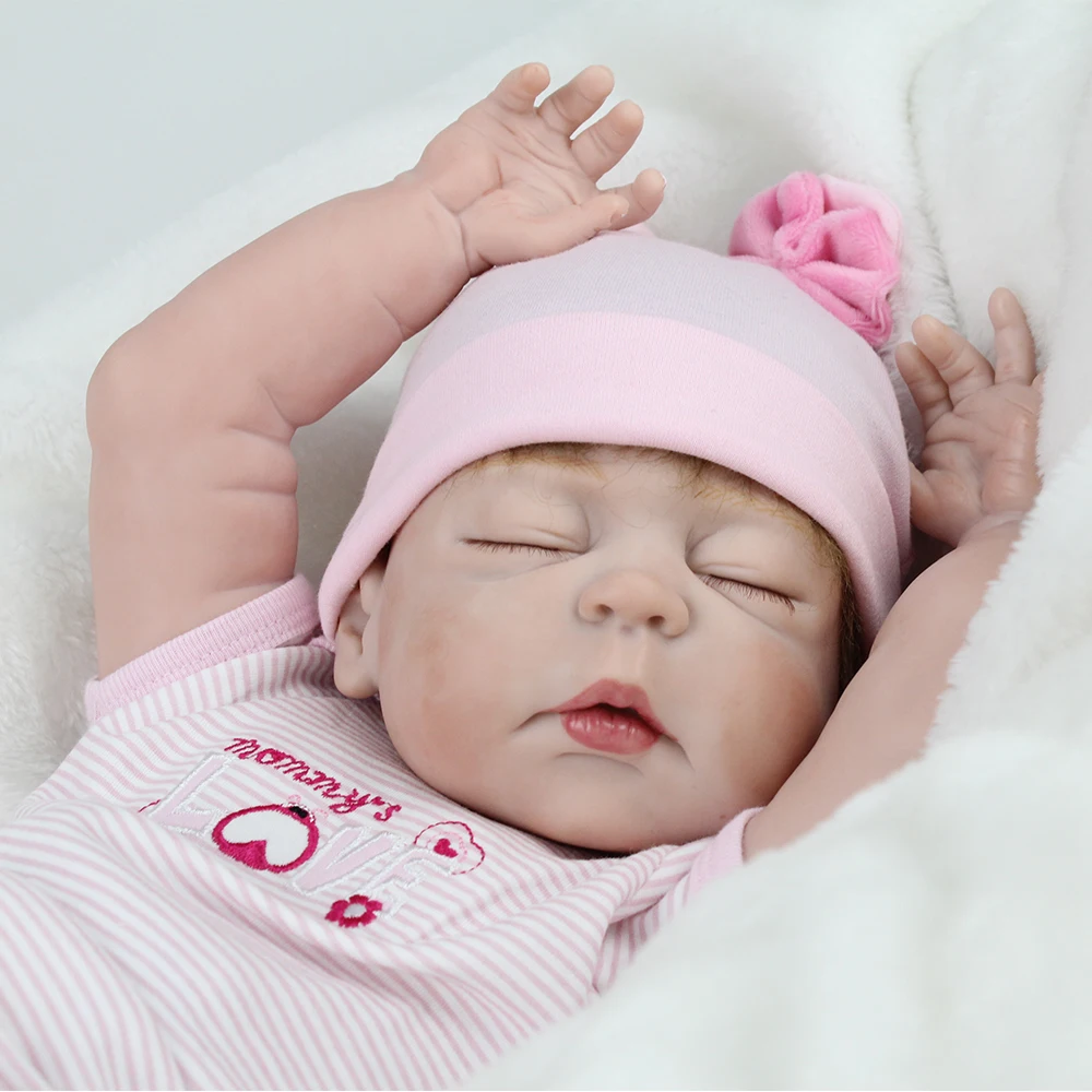 Кукла новорожденная NPKDOLL силиконовая кукла реборн на все тело игрушка подарок