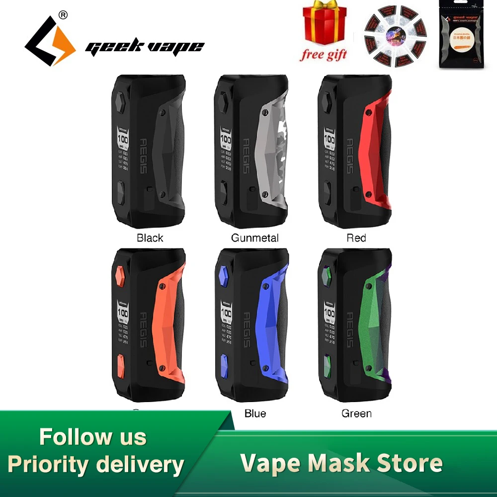 Бесплатная катушка и хлопок! Новый оригинальный 100 Вт Geekvape Aegis Solo MOD с новейшим