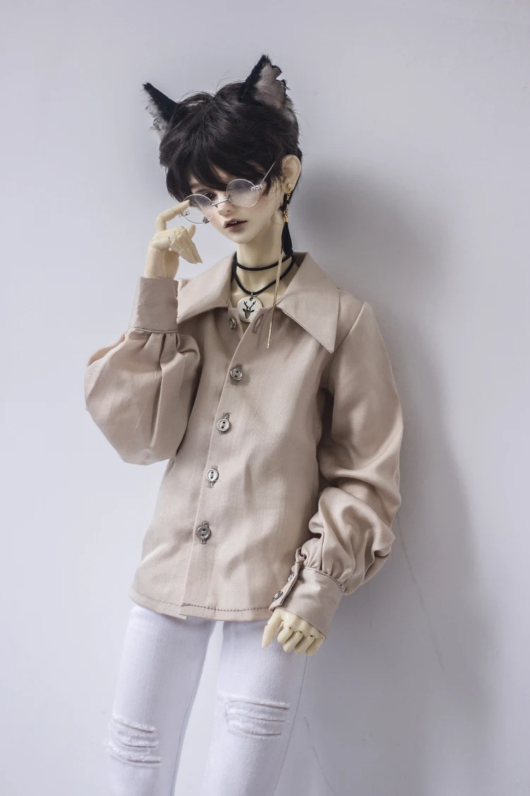 BJD Кукла Одежда для 1/3/4 MSD дядя Размер куклы новое атласное платье с манжетами фонарь рубашка с рукавами с 2-цветная кукла аксессуары