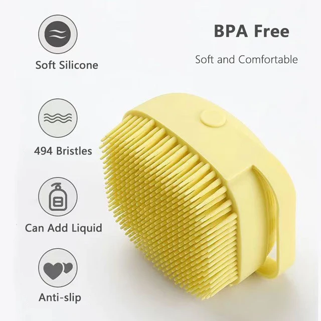 Pet Bath Brush Shampoo Massage Brush Soft Silicone Puppy Cat Comb Pet Dog Cleaning Brush for Dog Cat Shower Grooming Tool 2