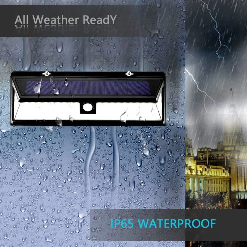 Lâmpada de Parede Solar com Sensor de Movimento Solares com Controle Ip65 à Prova Luz ao ar Dwaterproof Água Solar Livre Modos Luz Lâmpadas Remoto 3 5 de parede luz solar com sensor de