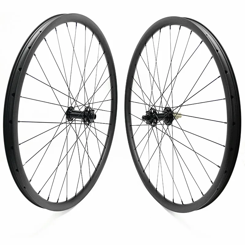 Sale 29er mtb bike wheels AM 35x25mm tubeless wheels powerway M82 boost 110x15 148x12 thru axle carbon mtb wheel 1