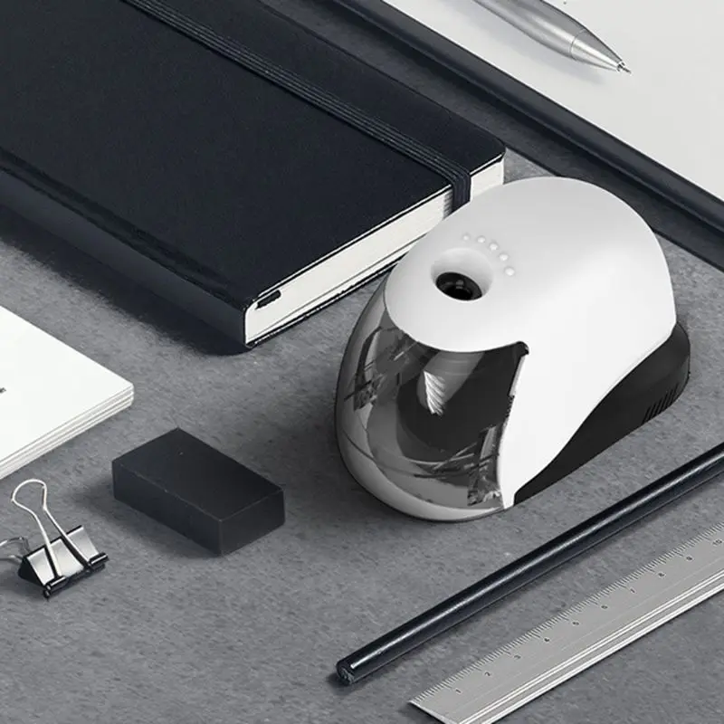 USB электрическая точилка для карандашей простой бизнес стиль автоматические Точилки настольные школьные офисные принадлежности
