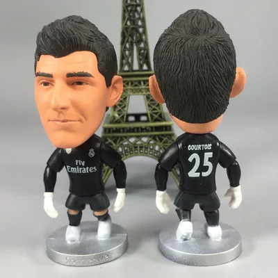 80 шт./партия Ronaldo Lionel Andres Месси, Неймар да Силва Мохамед Салах Антуан Гризманн ПВХ Модель Куклы Игрушки Подарки - Цвет: Шоколад