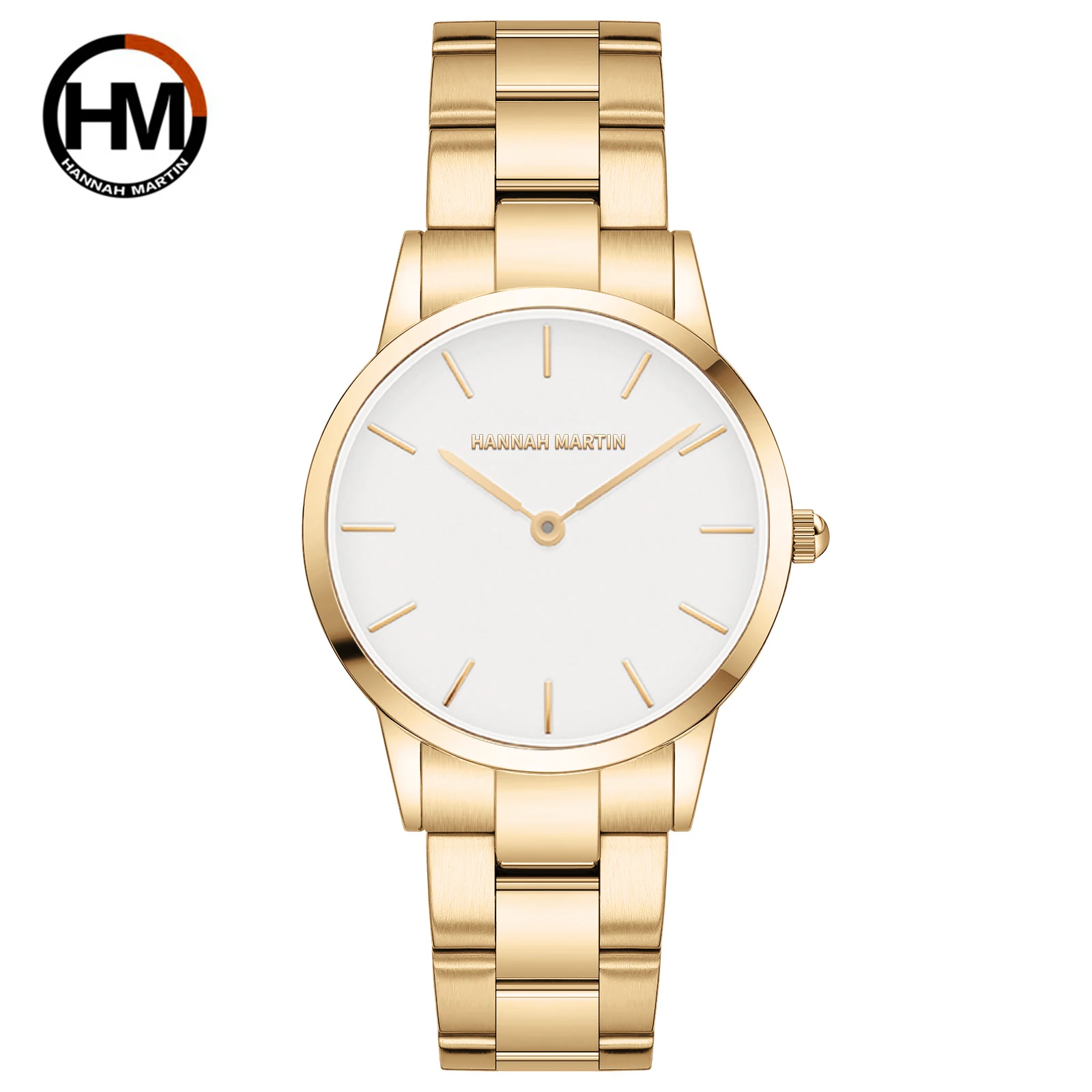 2021 NEW Japan Quartz Pearl Oyster Jade Stone White Shell Waterproof Ladies Full Stainless Steel Classic Wrist Watches for Women 