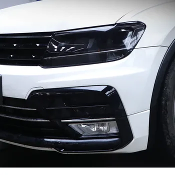 

For Volkswagen Tiguan 2017 2018 2019 2020 Car Headlight Protective Black Transparent Film Sticker Anti-Scratch Universal Styling